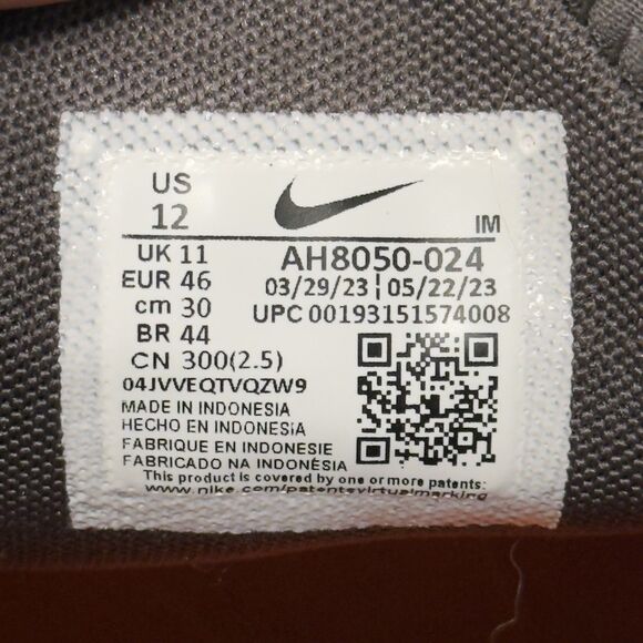 Nike Air Max 270 Thunder Grey/Black-Desert Sand AH8050 024 Men's Size 12 EUC - Picture 5 of 10